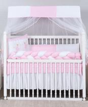 kit de berço americano 403 bailarina 9 peças modelo meia trança