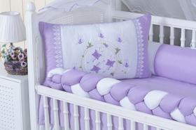 kit de berço americano 413 borboletas 9 peças modelo meia trança kit de berço americano 413 borboletas 9 peças modelo meia trança