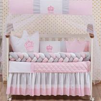kit de berço coroa trança com 11 peças para o quarto do bebê lançamento