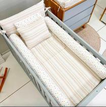 Kit De Berço Rolinho 7 Peças Popcorn/Minitribo Kit De Berço Rolinho 7 Peças Popcorn/Minitribo