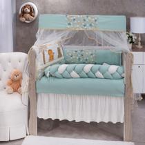 Kit de Berço Selva Enxoval Completo Quarto de Bebê 09 Peças Anti Alérgico Cor Verde Kit de Berço Selva Enxoval Completo Quarto de Bebê 09 Peças Anti Alérgico Cor Verde