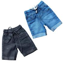 Kit de Bermudas Jeans e Sarja Infantil Menino - Rugido Kids