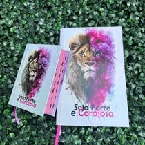 Kit de Bíblias Sagradas Femininas Mãe e Filha Seja Forte e Corajosa Versão ARC Com Índice - Edifica Distribuidora