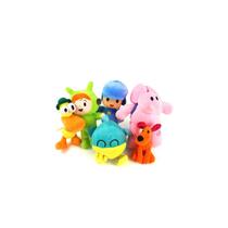 Kit de bichos de pelúcia Pocoyo Gang 6 unidades BANDAI Original