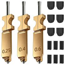Kit de Bico do Hotend 3 Peças 0,25/0,4/0,6 mm para Flashforge AD5X