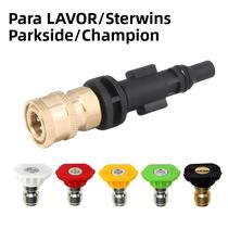 Kit De Bicos Adaptadores Para Lavadora De Alta Pressão Com 6 Peças, Conexão Rápida 1/4 Para LAVOR Kit De Bicos Adaptadores Para Lavadora De Alta Pressão Com 6 Peças, Conexão Rápida 1/4 Para LAVOR