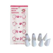 Kit De Bicos De Confeitar Grande C/8 Mago Kit De Bicos De Confeitar Grande C/8 Mago