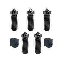 Kit de bicos SAHVAIM, aço endurecido de 0,4 mm, 5 unidades para Anycubic Kobra Kit de bicos SAHVAIM, aço endurecido de 0,4 mm, 5 unidades para Anycubic Kobra