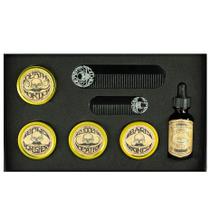 Kit de bigode THE VINTAGE GROOMING CO. 4x28g de cera e óleo