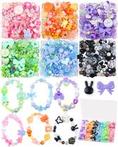 Kit de Bijuterias DIY com 450 Contas de Acrílico Sortidas FIVEIZERO Kit de Bijuterias DIY com 450 Contas de Acrílico Sortidas FIVEIZERO