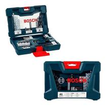 Kit De Bits Brocas E Soquetes Bosch V-line 41 Peças Bosch