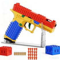 Kit de Blaster de Espuma com Blocos de Montar gaulofo com 20 Dardos