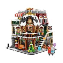 Kit De Blocos De Construção Criativos De Café De Natal 2506 Peças Modelo Modular De Casa Para Kit De Blocos De Construção Criativos De Café De Natal 2506 Peças Modelo Modular De Casa Para