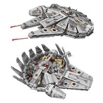 Kit De Blocos De Construção De Nave Espacial Millennium Falcon, Brinquedo Para Crianças 75105 Modelo