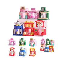 Kit de Blocos de Construção DIY - Arquitetura, Filme Clássico e Vista de Rua para Meninas