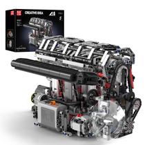 Kit de blocos de construção Mold King 10087 L4 Casoline Engine 1787 unidades