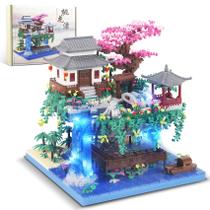 Kit de blocos de construção STMIGAIBLOCKS Peach Blossom Pond 3320PCS Kit de blocos de construção STMIGAIBLOCKS Peach Blossom Pond 3320PCS