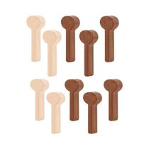 Kit De Blocos De Madeira Para Escultura Em Madeira De Faia E Nogueira, Artesanato DIY, 5 Ou 10 Peças