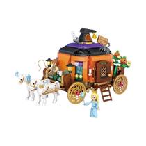 Kit De Blocos De Montar Carruagem De Abóbora De Halloween Para Meninas, Modelo De Brinquedo Infantil