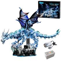 Kit de Blocos de Montar Dragão de Gelo Negro Mecânico Myth Qholve Kit de Blocos de Montar Dragão de Gelo Negro Mecânico Myth Qholve