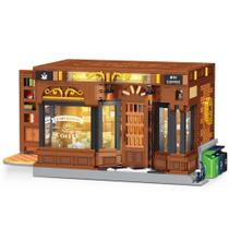 Kit de Blocos de Montar DUANT Cafeteria com 1904 Peças e Iluminação Kit de Blocos de Montar DUANT Cafeteria com 1904 Peças e Iluminação
