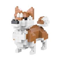 Kit De Blocos De Montar Mini Dachshund Corgi Poodle, Brinquedo Educativo Interativo