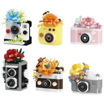 Kit de Blocos de Montar Mini Sacblirr 6 em 1 com Câmera Floral Kit de Blocos de Montar Mini Sacblirr 6 em 1 com Câmera Floral