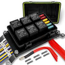 Kit de Blocos de Relés True Mods 12V à Prova d'Água com Chicote Kit de Blocos de Relés True Mods 12V à Prova d'Água com Chicote