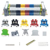 Kit de blocos de terminais Erayco DIN Rail 20 UK2.5B 12 AWG 20A 600V