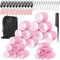 Kit de Bobes para Cabelo AnJOLi 60 Peças Autoadesivos 4 Tamanhos Kit de Bobes para Cabelo AnJOLi 60 Peças Autoadesivos 4 Tamanhos