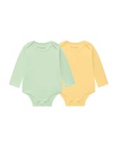 Kit de Body Unissex de Cotton Manga Longa com Cor Lisa Brandili Baby Kit de Body Unissex de Cotton Manga Longa com Cor Lisa Brandili Baby