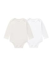 Kit de Body Unissex de Cotton Manga Longa com Cor Lisa Brandili Baby Kit de Body Unissex de Cotton Manga Longa com Cor Lisa Brandili Baby
