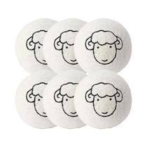 Kit De Bolas De Lã Reutilizáveis Para Secadora 6 Peças Amaciante De Roupas Bolas De Lavagem Para Kit De Bolas De Lã Reutilizáveis Para Secadora 6 Peças Amaciante De Roupas Bolas De Lavagem Para