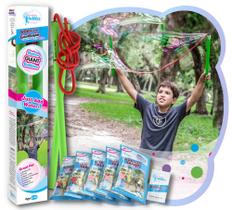 Kit de bolhas gigantes WOWMAZING Plus com varinha de bolhas grandes e solução Kit de bolhas gigantes WOWMAZING Plus com varinha de bolhas grandes e solução