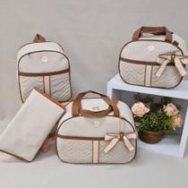 Kit de Bolsa de Bebê para Saída de Maternidade com mochila e trocador bolsa em fita Kit de Bolsa de Bebê para Saída de Maternidade com mochila e trocador bolsa em fita