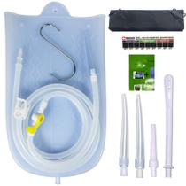 Kit de bolsa de enema GNEGKLEAN Silicone 2L com mangueira de 1,9 m e termômetro