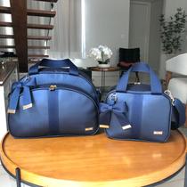 Kit de Bolsa e Frasqueira Maternidade Lyssa Baby Marinho