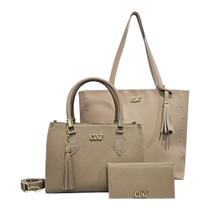 Kit De Bolsa Feminina De Ombro + Transversal + Carteira