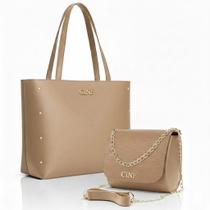Kit De Bolsa Feminina Sacola Grande + Tira Colo Pequena