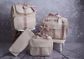 Kit De Bolsa Mala Maternidade 4 Peças Com Mochila Multifuncional Slim Luxo