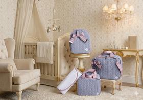 Kit de Bolsa Mala Maternidade Super Luxo 4 Peças Jeans Kit de Bolsa Mala Maternidade Super Luxo 4 Peças Jeans
