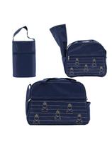 Kit De Bolsa Maternidade 4 Peças Hyno Baby Azul 5035/5036