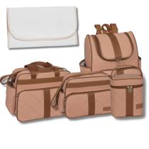 Kit de Bolsa Maternidade 5 Peças com Mochila Paris Kit de Bolsa Maternidade 5 Peças com Mochila Paris