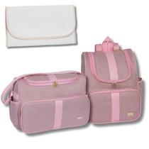Kit de Bolsa Maternidade com Mochila e Trocador Clássica