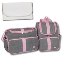Kit de Bolsa Maternidade com Mochila e Trocador Clássica Kit de Bolsa Maternidade com Mochila e Trocador Clássica