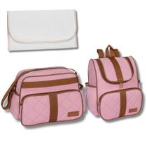 Kit de Bolsa Maternidade com Mochila e Trocador Paris