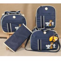 Kit De Bolsa Maternidade Tema Safari Com Trocador E Mochila