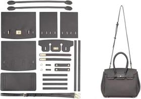 Kit de bolsa tiracolo de couro DIY POPSEWING cinza