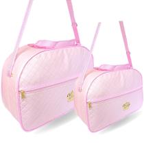 Kit de bolsas para criança de colo menina ou menino guardar fraldas mamadeira chupeta roupinhas - Bolsas maternidade