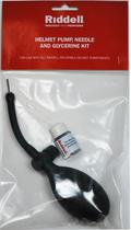 Kit de bomba de capacete de futebol Riddell com agulha e glicerina